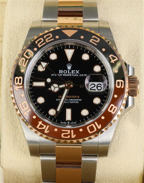 rolex rootbeer rose gold